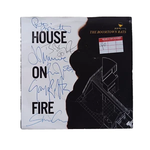 The Boomtown Rats : House On Fire - 7" Signed Picture Sleeve On Mercury Records - Picture 1 of 4