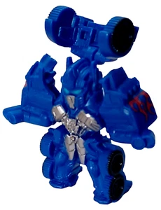 Hasbro Mini Bot Shots 2" Transformer Tractor Truck to Robot 2011 Tomy Blue - Picture 1 of 6