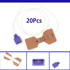 20 Stück 9 Pin Einweg Spo2 Sensor Erwachsene kompatibel für Nellcor MAX-A MAX-P MAX-I - Bild 1 von 14