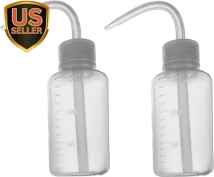 Wash Bottle 2Pcs 150Ml 5Oz Narrow Mouth Squeeze Bottle Lab Plastic Safety Squ... - Picture 1 of 1