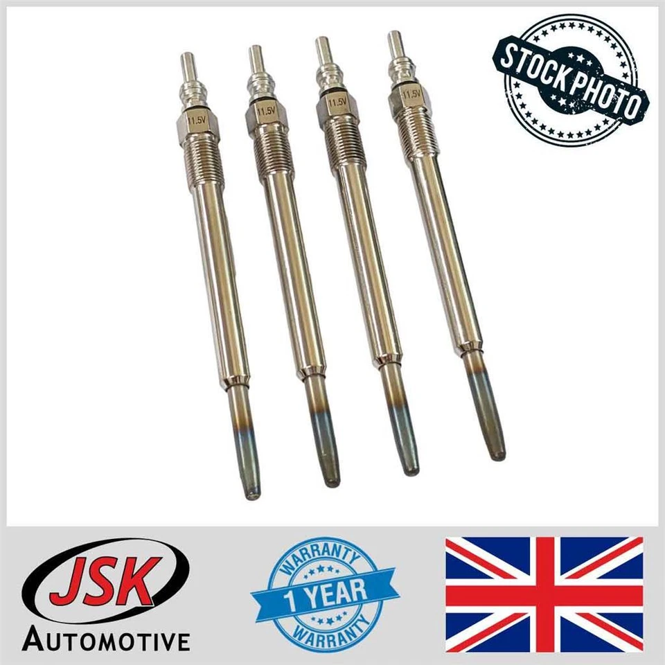4x Heater Glow Plugs for Mercedes-Benz Sprinter Vito CLK Replaces 0011592801 - Image 1 of 1
