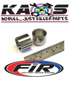 TITANIUM FRONT WHEEL SPACERS KAWASAKI 1993-1998 KX 125 KX 250 1994-2004 KX 500 - Picture 1 of 5