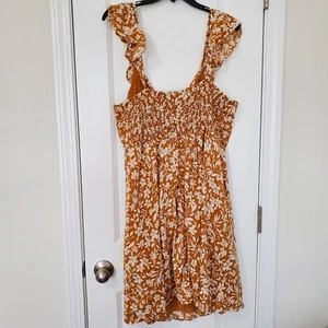 Old Navy XXL Fit & Flare Trägerkleid mit Rüschenbesatz für Damen Milkmaid Babydoll - Bild 1 von 6