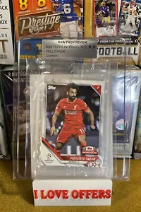 2022 TOPPS INTER’ DEALER PREVIEW BLISTER PACK MOHAMED SALAH SHOWING RPR 9.5 CSTR - Picture 1 of 5