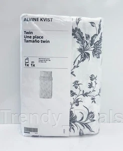Ikea OGONLOCKSMAL Twin Duvet Cover Set w/ Pillowcase Black/White/Yellow Egg - Picture 1 of 5