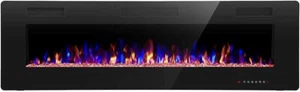Electric Fireplace, Recessed and Wall Mounted , Remote , Timer, Adjustable Flame - Picture 1 of 7