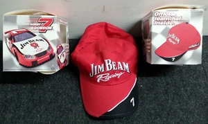 Paar Jim Beam verstellbare Rennmützen Robby Gordon #7 Nascar in Boxen 2005 - Bild 1 von 11