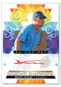 2022 UD Goodwin Champions Splash of Color RC AUTO Brady House! Rookie! Autograph - Picture 1 of 2