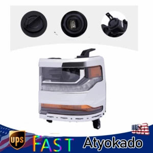 For 2016-2019 Chevy Silverado 1500 Front HID Headlight Headlamp Driver Left Side - Foto 1 di 17