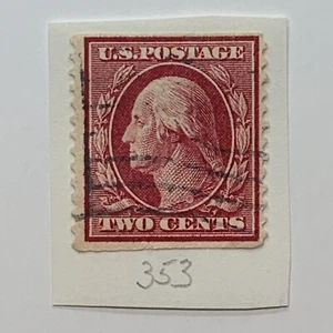 U.S. STAMP #353 CANCELED WASHINGTON 2C - Picture 1 of 1