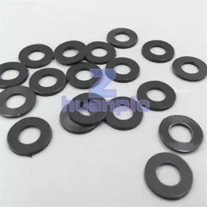 M2 M3 M4 M5 M6 M8 M12 Insulation Gasket Nylon Flat Washer Plastic Washer Black - Picture 1 of 1
