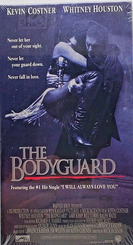 The Bodyguard VHS (1992) FACTORY SEALED Kevin Costner, Whitney Huston, Mint Cond Foto 1 de 4