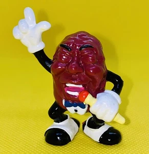 Figura PVC Vintage California Raisins Singer con Micrófono 2.75" 1987 - Imagen 1 de 5