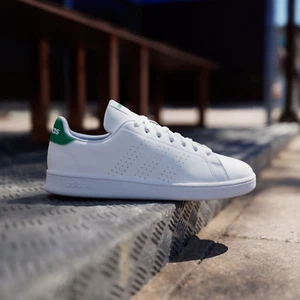 Adidas Cloudfoam Advantage White Green Tennis Shoe GZ5300 Mens 8.5-13 - Picture 1 of 8