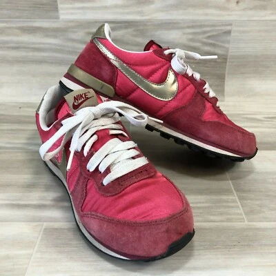 NIKE INTERNATIONALIST Women Waffle Red Gold Running Racer 316374-691 Size 5 - Image 1 of 4