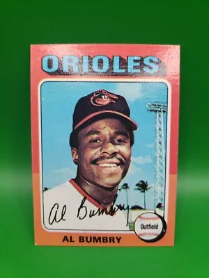 Al Bumbry #358 1975 Topps Mini Baltimore Orioles Near Mint Condition  - Image 1 of 4