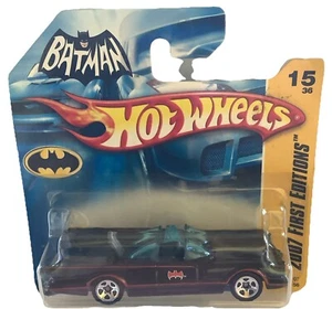 Hot Wheels 2007 First Editions TV Batmobile Short Card - Picture 1 of 3