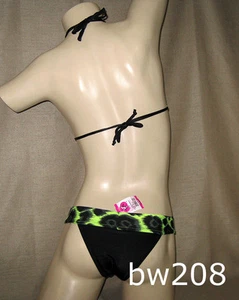 Sexy NEONGRÜN mit schwarzen Punkten Bikini Badeanzug - Authentic Brazilian Made - Neu mit Etikett XS, S - Bild 1 von 5