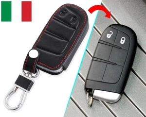 1 Portachiavi in Similpelle Chiave per FIAT Freemont Chrysler 300C Jeep Cherokee - Foto 1 di 5