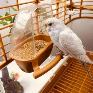 Pet Drinker Food Feeder Water Hanging For Cage Bird Parrot Cockatiel Budgie Bowl - Picture 1 of 15