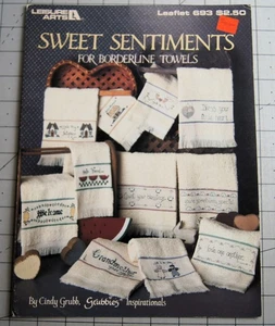 SÜSSE GEFÜHLE für Handtücher gezählt Kreuzstich Broschüre von Leisure Arts #693 - Bild 1 von 1