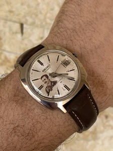 Reloj Seiko Saddam Hussien Vintage Años 80 Automático En Caja Fecha Hombre Caballeros 36mm - Imagen 1 de 24