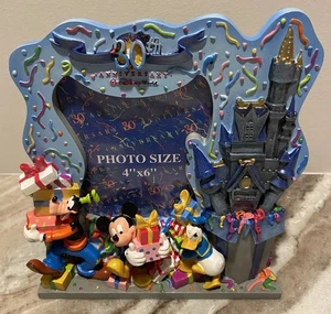 "Marco de fotos de escritorio Walt Disney World 30 aniversario 4x6"" tamaño de foto 2001" - Imagen 1 de 7