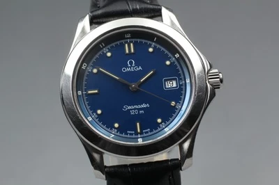 "Near Mint+++" OMEGA Seamaster 120m Cal.1438 Blue 2511.80 Quartz Men Watch JAPAN - image 1 of 4