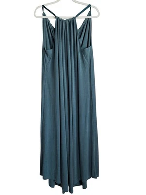 Mono Anthropologie HD in Paris Jacenta Acanalado Pierna Ancha Verde Azul Mujer Talla M Foto 1 de 4