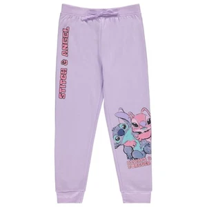 Disney Girls Lilo and Stitch Jogger Sweatpants with Minnie Mouse & Disney... - Picture 1 of 25