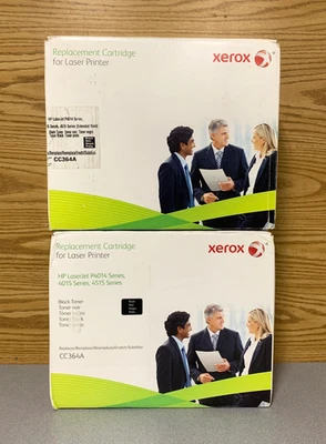 批量 2 件 Xerox 006R01443 替换爽肤水 适用于 CC364A 11700 Page Yield, 黑色 — 第 1/4 张图片