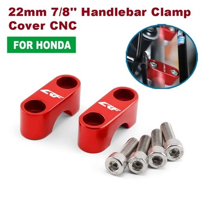 Cubierta de abrazadera de manillar CNC para HONDA CRF450RX CRF450RL CRF300L CRF150F 22 mm 7/8"" Foto 1 de 4