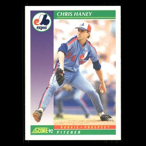 Tarjeta de béisbol Chris Haney novato #873 1992 Score Montreal Expos MLB - Imagen 1 de 3