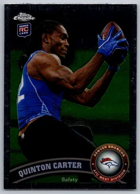 2011 Topps Chrome Quinton Carter Rookie Denver Broncos #151 - Image 1 of 2