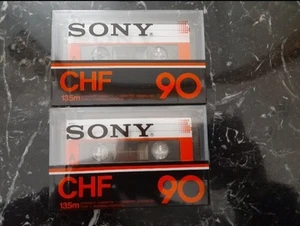 Lot of 2 Sony CHF 90 Cassette Tapes - Made In Japan - Picture 1 of 2