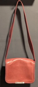 SEE by CHLOE Small Brown Leather Shoulder Bag w/ Gold Metal Accents - 6x7.5x2" - Picture 1 of 22