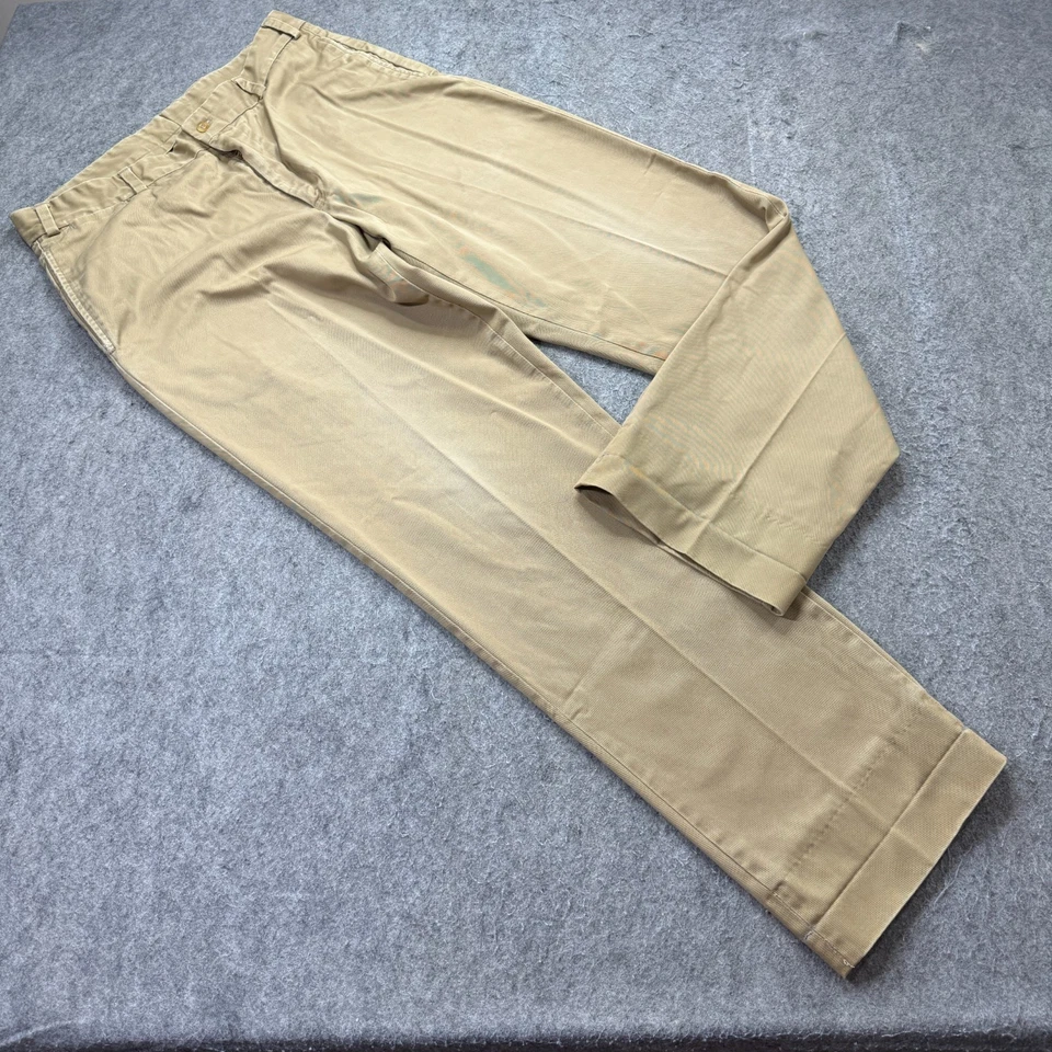 Bill's Khakis Pants Men 36 x 34 Beige Khaki Classic Fit M2 Cuffed Flat Front - Image 1 of 4