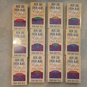 Men Are From Mars, Women Are From Venus VHS set of 12 cassettes see pics - Foto 1 di 8