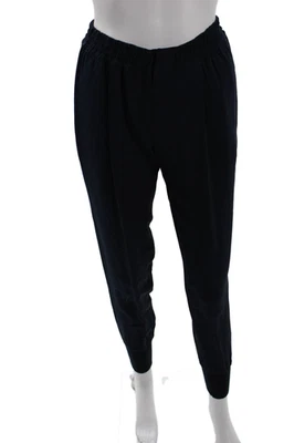 Vince Womens Silk Ruched Elastic Hook & Eye Jogger Dress Pants Blue Size XS - Image 1 of 4