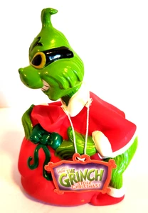 2000 Dr. Seuss Grinch Stola Weihnachten Kunststoff Einbrecher Grinch Bank Neu mit Etikett - Bild 1 von 1