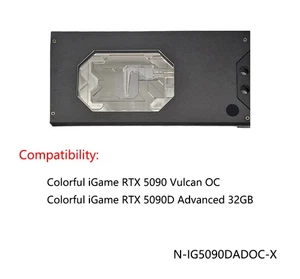 Granzon GPU Wasserblock für bunte IGame RTX 5090D Advanced 32GB - Bild 1 von 11
