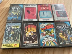 8 X VIC 20 Games Cassettes Bundle Job Lot Race Space Escort Etc - Photo 1/5