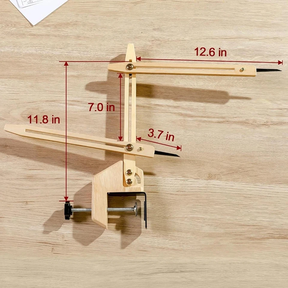 Clip portátil compacto de madera con medidor de lanzamiento de cerámica Foto 1 de 4