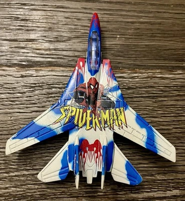 2002 Maisto Ultimate Marvel Air Force Spider-Man F-117A Nighthawk Die Cast Plane - Image 1 of 2