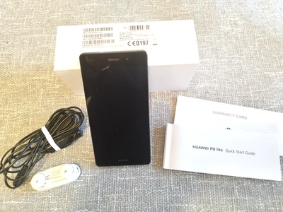 ❤️HUAWEI  P8 lite ALE - L 21,  schwarz,  mit Zubehörpaket (siehe Fotos) - Bild 1 von 4