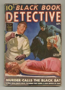 Black Book Detective Magazine Pulp Sep 1939 Vol. 9 #3 GD/VG 3.0 TRIMMED - Picture 1 of 4
