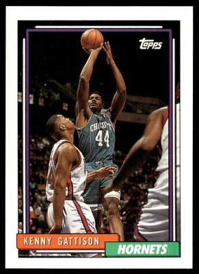 1992-93 Topps #21 Kenny Gattison Charlotte Hornets - Image 1 of 2
