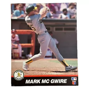 MARK McGWIRE Oakland Athletics Vintage T&M Sports 8"x10” Superstar MLB Print A's - Picture 1 of 2