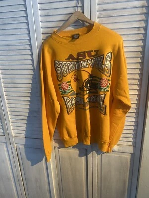 1997 ASU Sun Devils Rose Bowl Suéter Platino Sudaderas Talla L/XL Foto 1 de 4