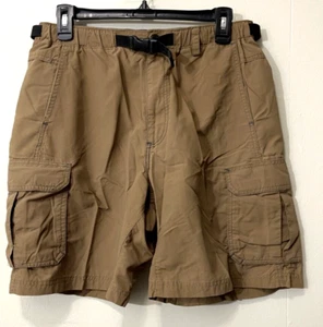 REI Mens Hiking Cargo Shorts Nylon UPF 50+ 8" Belted  Brown M - Picture 1 of 9